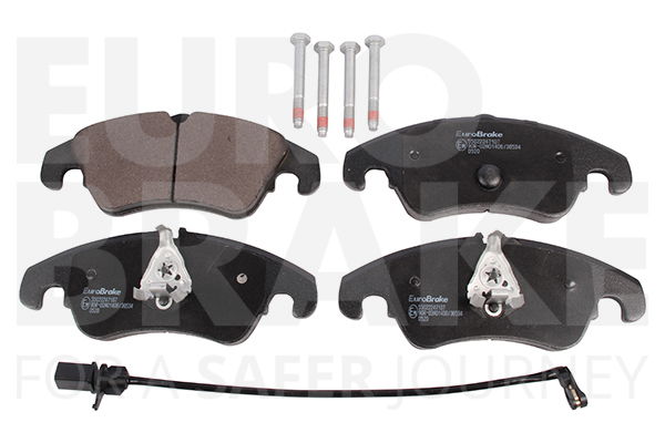 Bremsbelagsatz, Scheibenbremse Vorderachse Eurobrake 55022247107 von Eurobrake