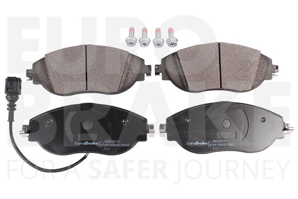 Bremsbelagsatz, Scheibenbremse Vorderachse Eurobrake 55022247111 von Eurobrake