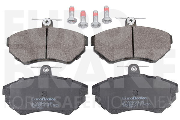 Bremsbelagsatz, Scheibenbremse Vorderachse Eurobrake 5502224746 von Eurobrake