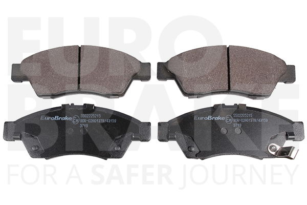 Bremsbelagsatz, Scheibenbremse Vorderachse Eurobrake 5502225215 von Eurobrake