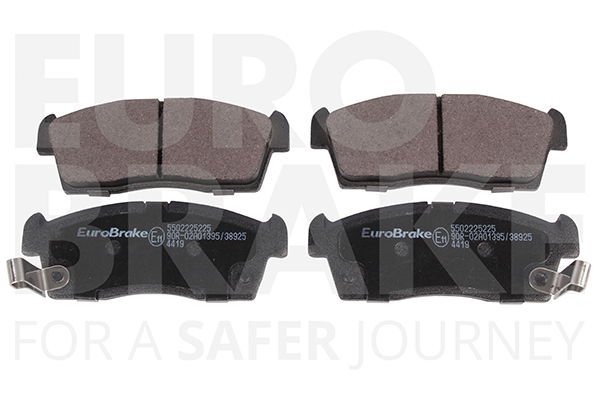 Bremsbelagsatz, Scheibenbremse Vorderachse Eurobrake 5502225225 von Eurobrake