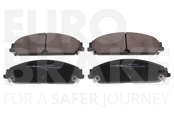 Bremsbelagsatz, Scheibenbremse Vorderachse Eurobrake 5502229333 von Eurobrake