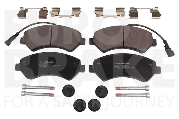 Bremsbelagsatz, Scheibenbremse Vorderachse Eurobrake 5502229995 von Eurobrake