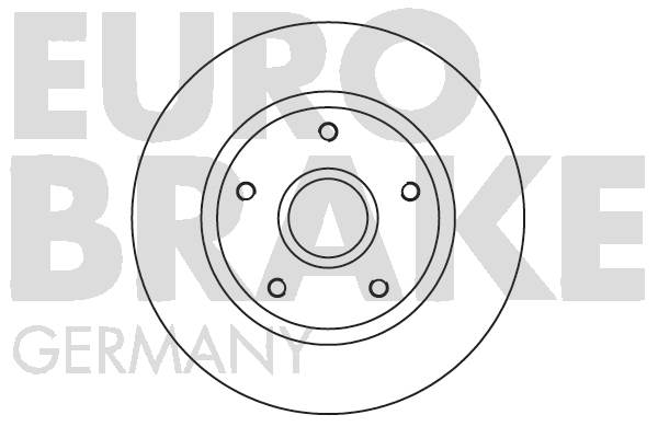 Bremsscheibe Hinterachse Eurobrake 5815203993 von Eurobrake