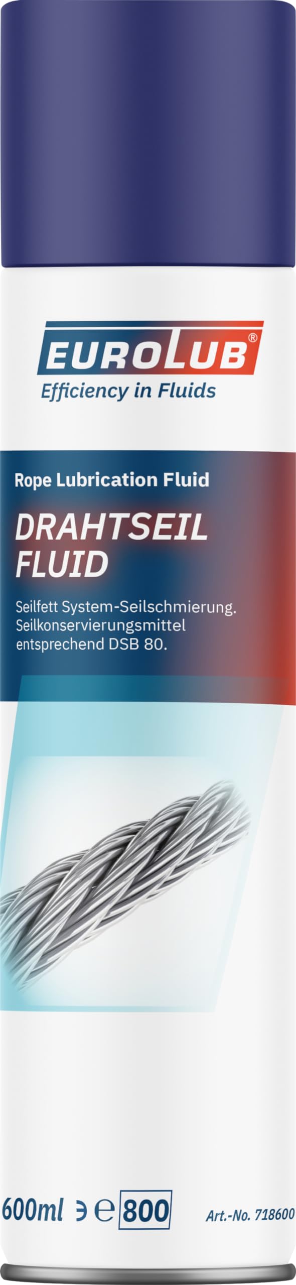 EUROLUB Drahtseil-Fluid Spray, 600 ml, Weiß von EUROLUB