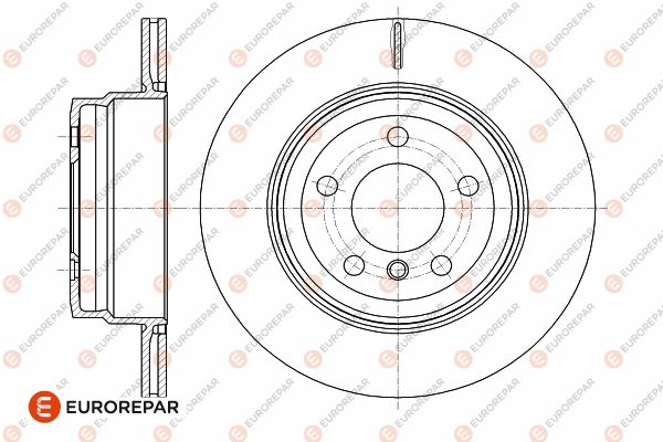 Bremsscheibe Hinterachse Eurorepar 1642772680 von Eurorepar