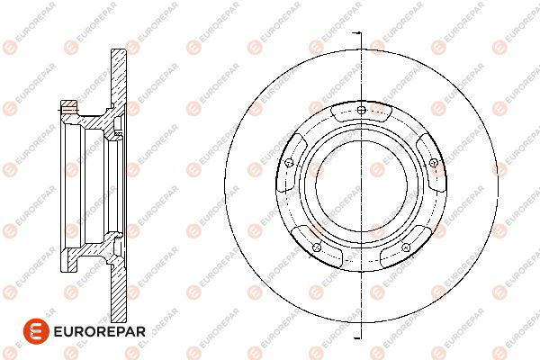 Bremsscheibe Hinterachse Eurorepar 1676007980 von Eurorepar