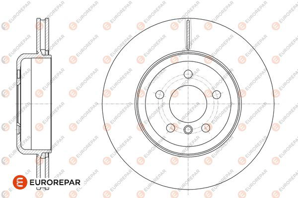 Bremsscheibe Hinterachse Eurorepar 1676010080 von Eurorepar