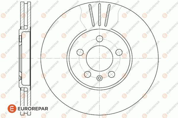 Bremsscheibe Vorderachse Eurorepar 1618873280 von Eurorepar