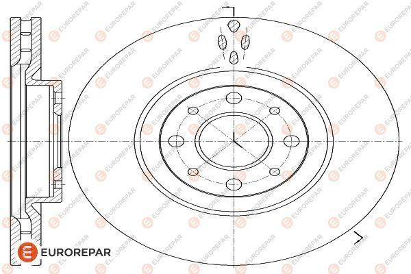 Bremsscheibe Vorderachse Eurorepar 1618873680 von Eurorepar