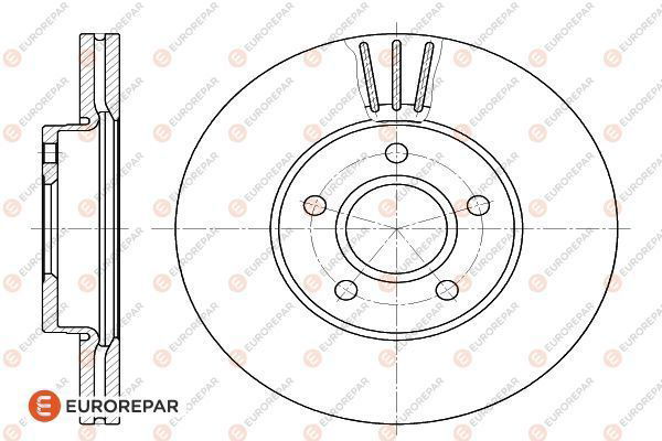 Bremsscheibe Vorderachse Eurorepar 1618880180 von Eurorepar