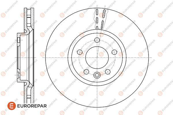 Bremsscheibe Vorderachse Eurorepar 1618886880 von Eurorepar