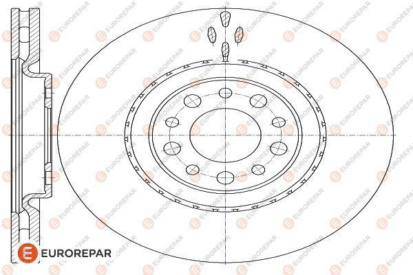 Bremsscheibe Vorderachse Eurorepar 1622806980 von Eurorepar