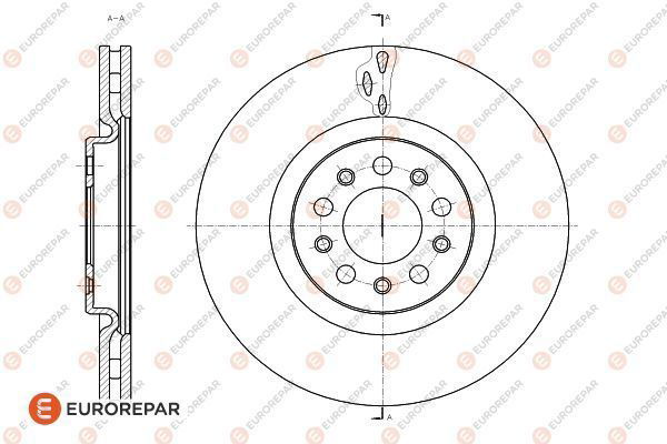 Bremsscheibe Vorderachse Eurorepar 1622808380 von Eurorepar