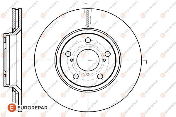 Bremsscheibe Vorderachse Eurorepar 1622812580 von Eurorepar