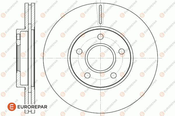 Bremsscheibe Vorderachse Eurorepar 1622816380 von Eurorepar