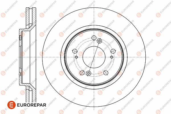 Bremsscheibe Vorderachse Eurorepar 1642753580 von Eurorepar