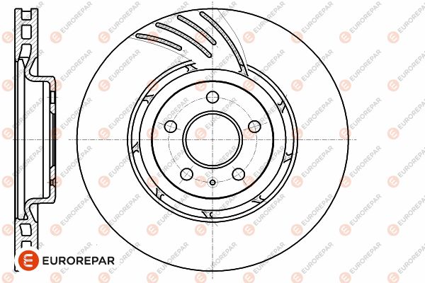 Bremsscheibe Vorderachse Eurorepar 1642755080 von Eurorepar