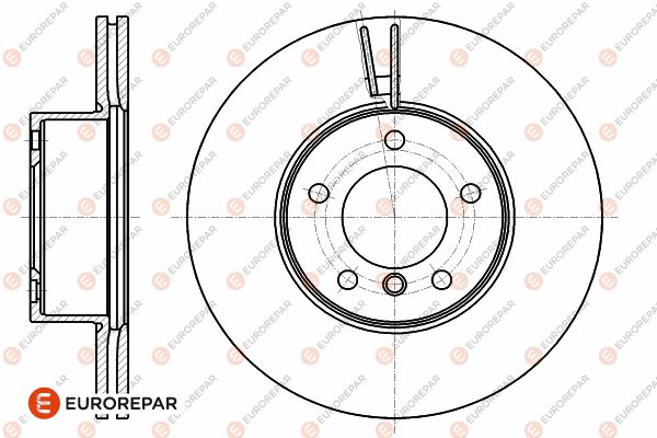 Bremsscheibe Vorderachse Eurorepar 1642755780 von Eurorepar