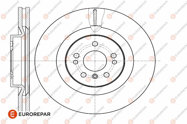 Bremsscheibe Vorderachse Eurorepar 1642758380 von Eurorepar