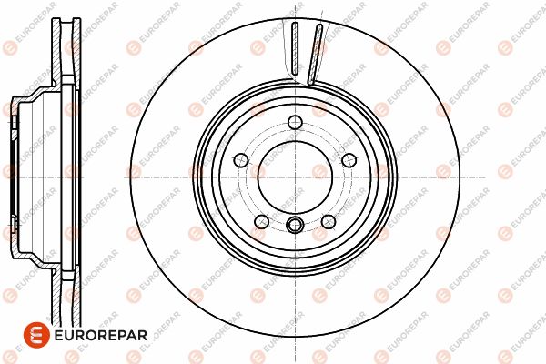 Bremsscheibe Vorderachse Eurorepar 1642764580 von Eurorepar