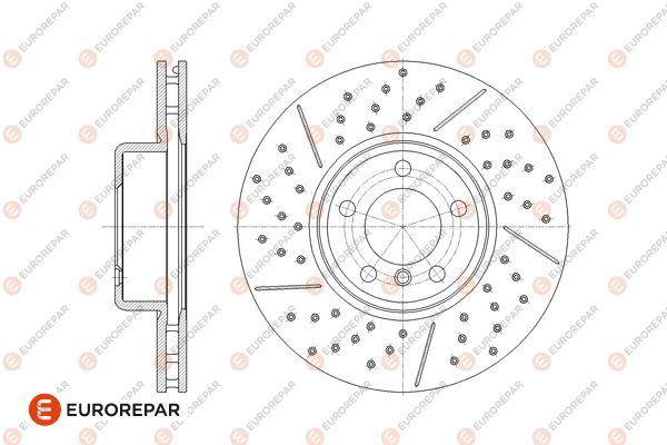 Bremsscheibe Vorderachse Eurorepar 1667862980 von Eurorepar