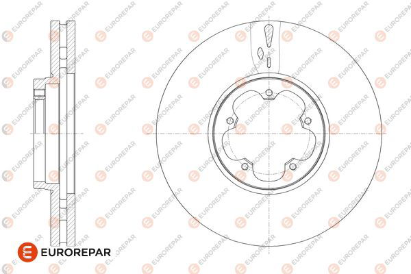 Bremsscheibe Vorderachse Eurorepar 1676010580 von Eurorepar