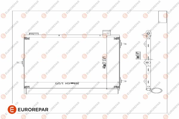 Kondensator, Klimaanlage Eurorepar E163362 von Eurorepar