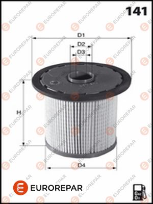 Kraftstofffilter Eurorepar 1643628780 von Eurorepar