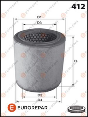 Luftfilter Eurorepar 1616267180 von Eurorepar