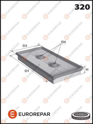 Luftfilter Eurorepar 1616268680 von Eurorepar