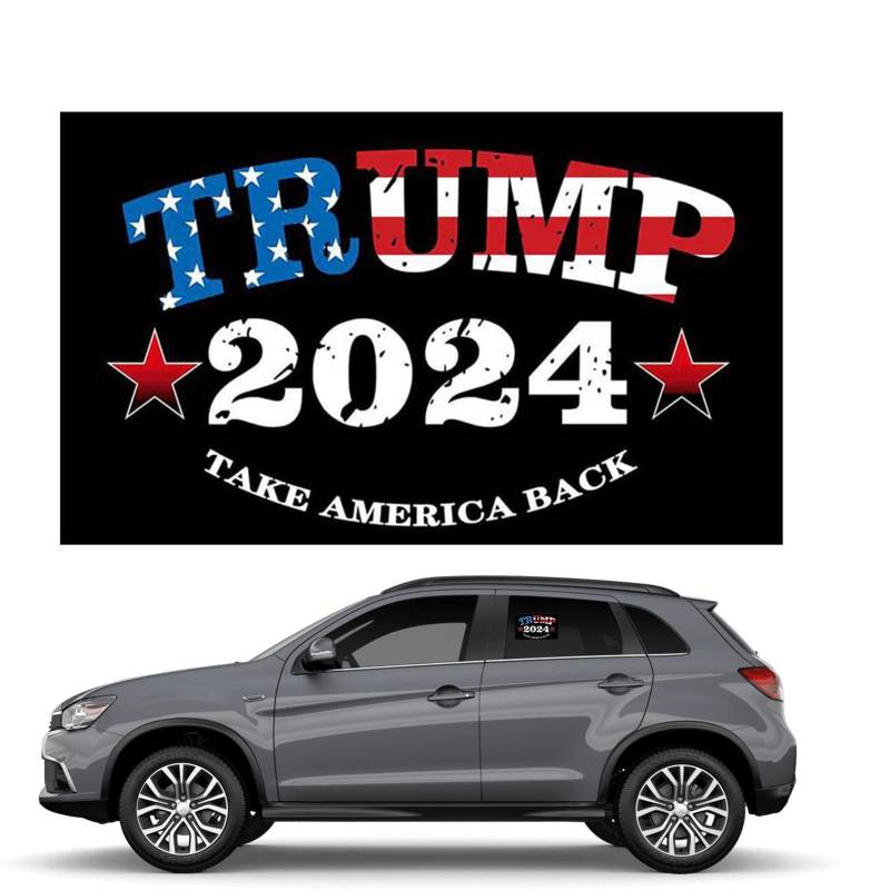 Euyehn 2024 Autoaufkleber, 2024 Aufkleber, nimmt Amerika zurück 2024 Autoaufkleber - Aufkleber „Take America Back“, antihaftbeschichtet, langlebiger Stoßstangen- und Fensteraufkleber von Euyehn