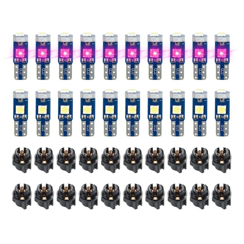 Euyehn Instrumenten-Cluster-LED-Leuchten – Instrumentententafelleuchte – super helle 3030-SMD-Chip-Armaturenbrett- für Instrumentententafel, Uhr, Radio-Zifferblatt von Euyehn