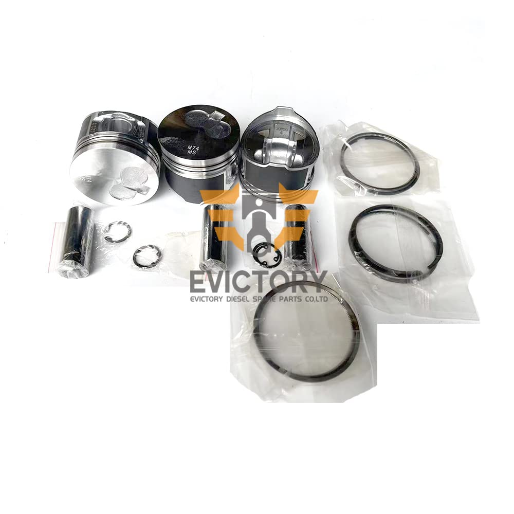 Für YANMAR 3TNM74 Rebuild Repair Kit Kolben + Ring + Kurbelwelle Haupt-Pleuellager von Evdiesels