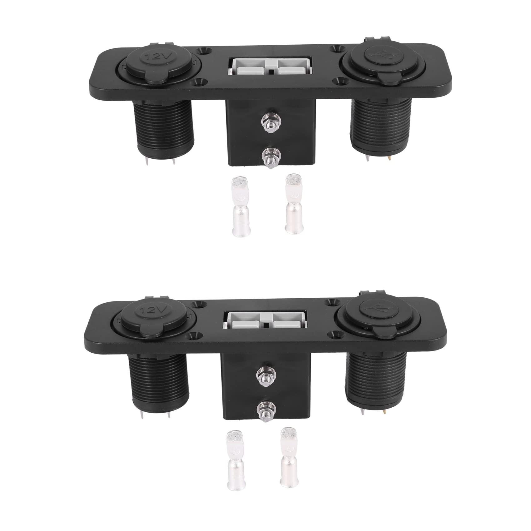 Evenden 2X Unterputz Anderson Stecker Steckdose Doppelte USB Laden Buchse für Wohnwagen Wohnmobil Bootswagen Lastwagen von Evenden