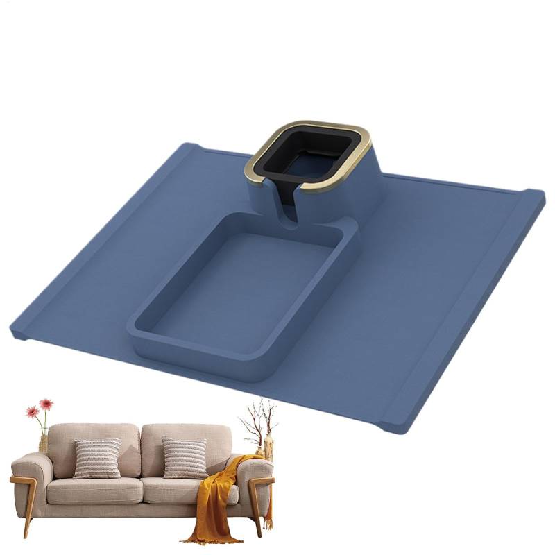 Eventerde Sofa Armlehre Tablett, Couch Cup Tablett | Cup Tablett Fernbedienung Couch Arm Organizer - Anti-Spill-Sofa-Organisator-Handyhalter für Liege oder Liebesseat von Eventerde