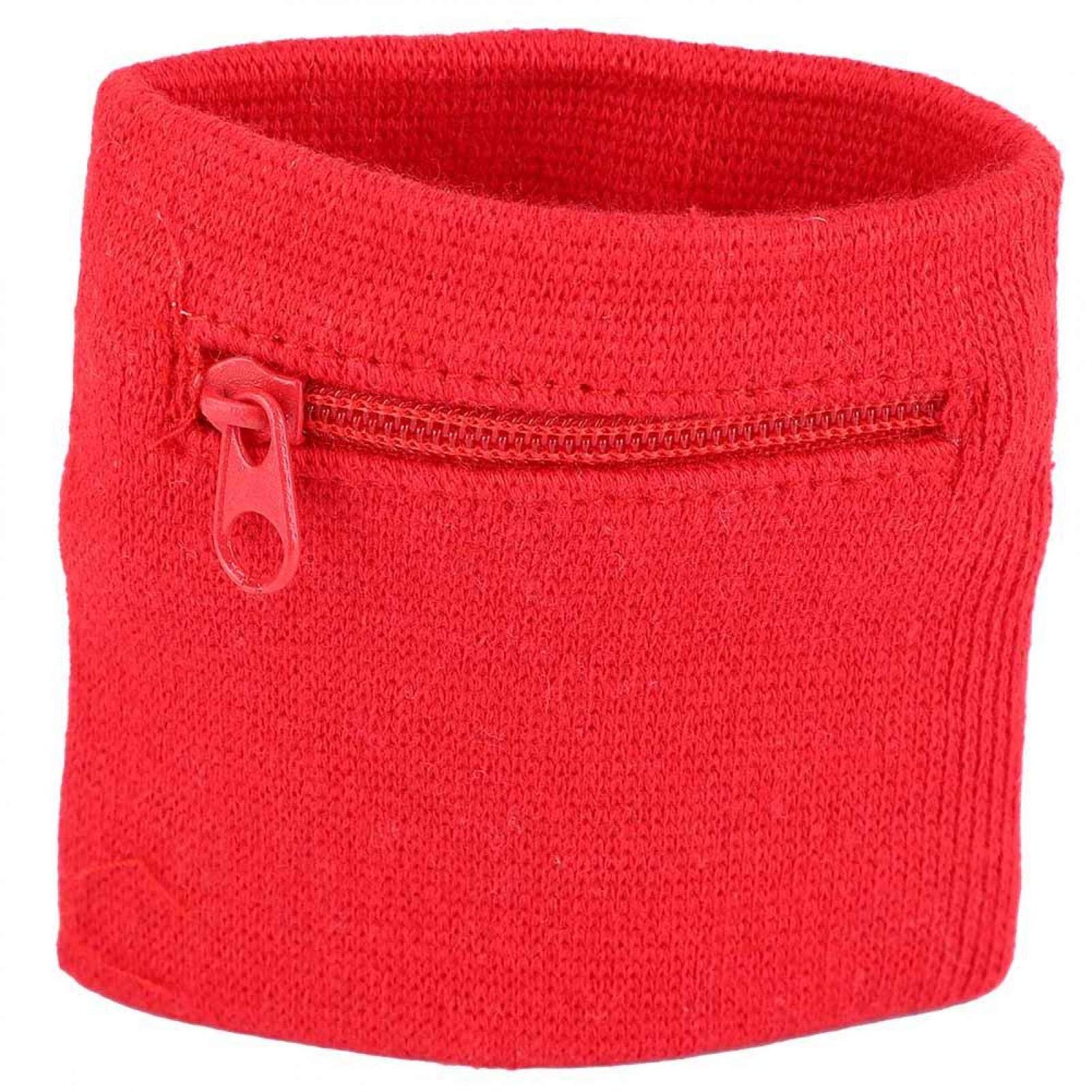 Armband (Armband) mit Reißverschluss, Reißverschluss Armband Unisex Armband Münzschlüssel Aufbewahrungsreißverschluss Tasche Sport Handgelenk Geldbörse Fitnessstudio Laufen Basketball(rot) von Ever