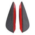 Auto-Frontoßangenflossen, 4-teiliges Universal-ABS-Kohlefaser-Auto-Frontoßangenflossen Lip Spoiler Canards Trim Kit von Ever