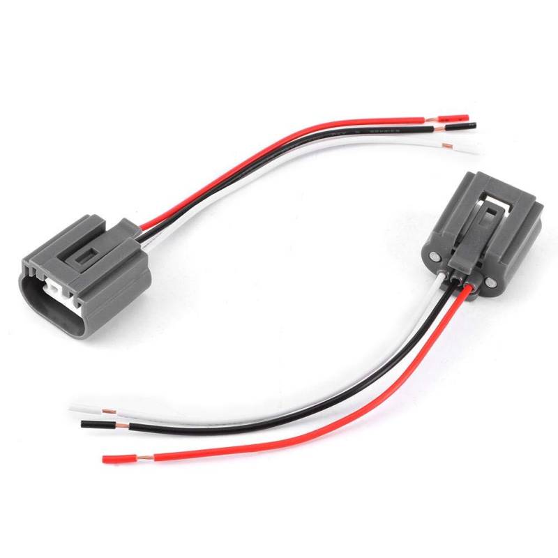 Lichtbuchse Kabelbaum, 2 Stück H13 9008 weiblicher Buchse Kabelbaum Adapter Stecker Sockeldraht Adapteranschluss für Licht Hitzebe?ndiger Keramik LED von Ever