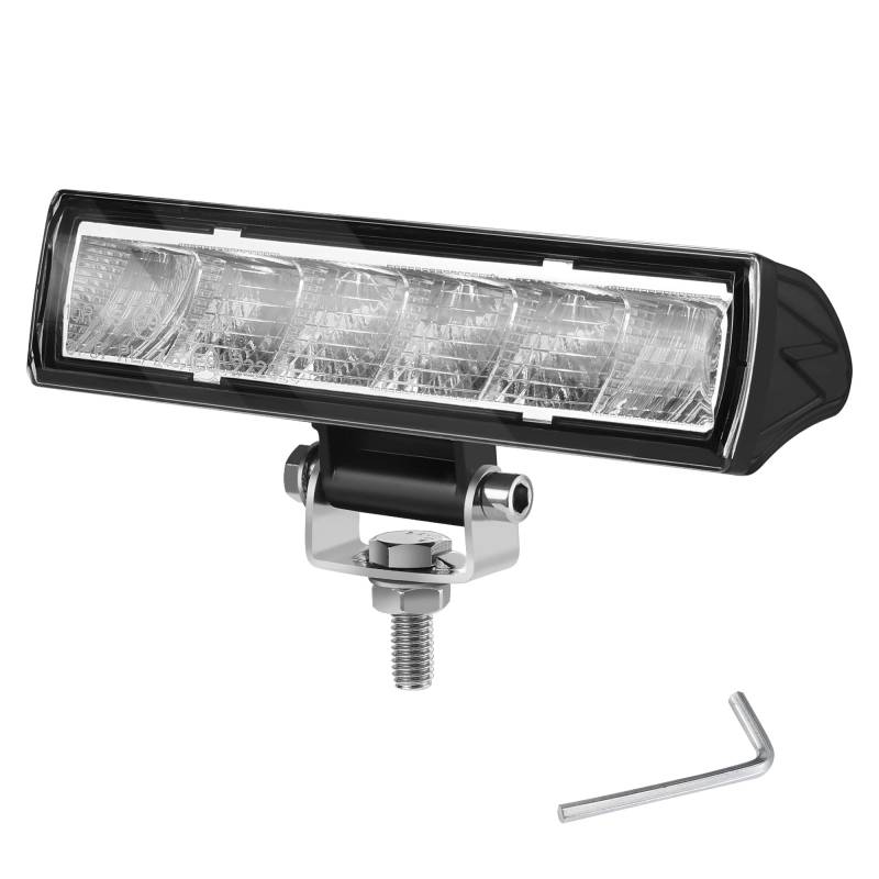 EverBrite LED Zusatzscheinwerfer 12V/24V, 18W 15cm Fernscheinwerfer, IP66 Wasserdicht Scheinwerfer für SUV Auto Traktor Bagger Off-Road-Fahrzeuge von EverBrite