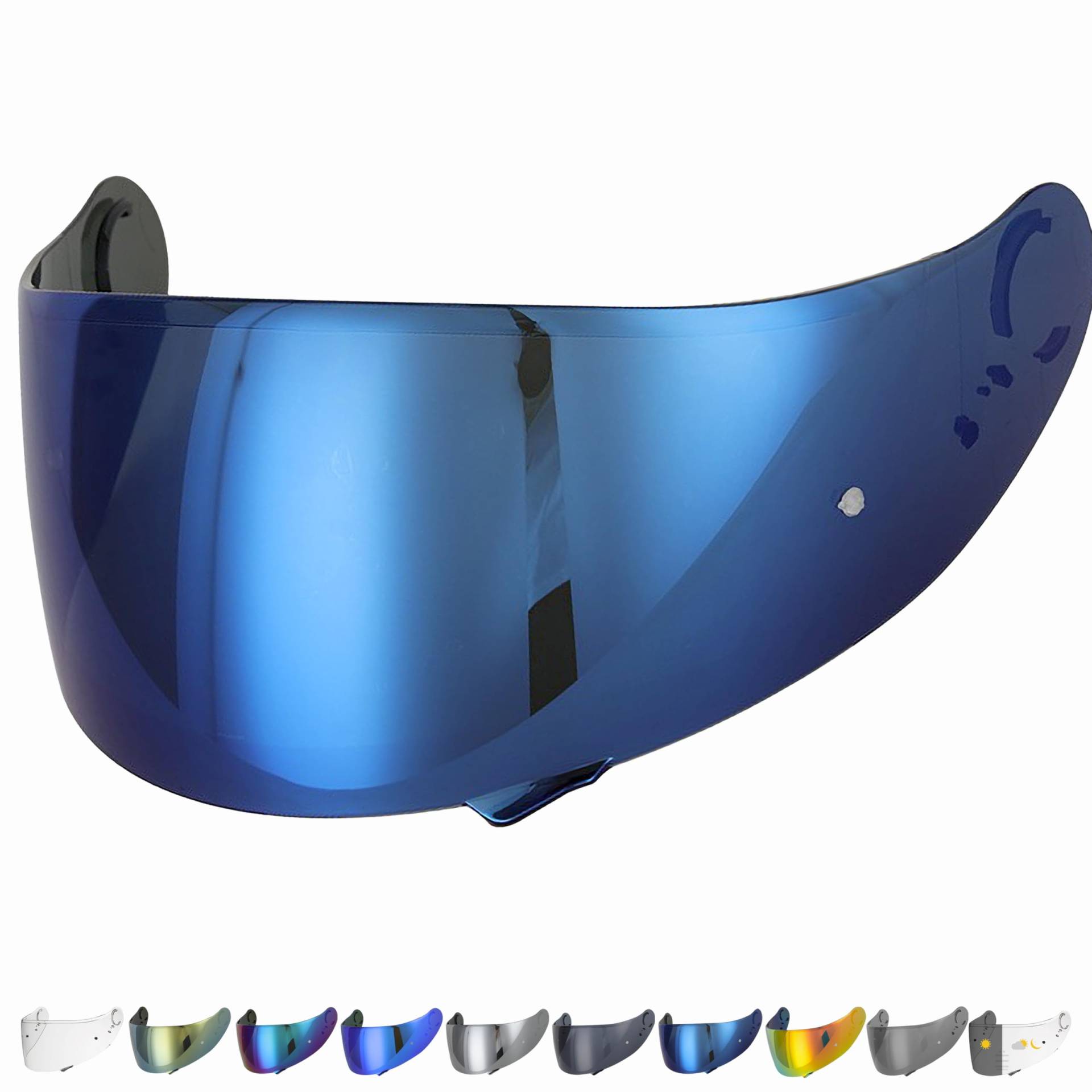 Everalo Kompatibel mit Shoei GT air 2 Visier - Gt Air - Neotec - Opticson - Cns1 - Helmvisier Pinlock Ready - Anti-Kratzer und Anti-Beschlag (Blau) von Everalo