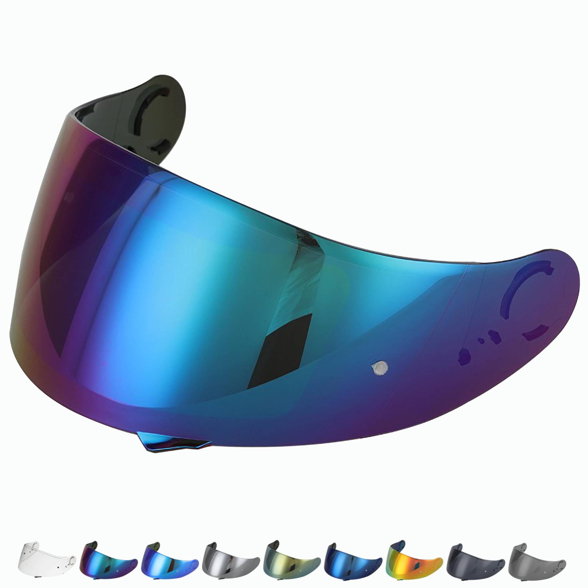 Kompatibel mit Shoei GT air Visier - Gt Air 2 - Neotec - Opticson - Cns 1 - Helmvisier Pinlock Ready - Anti-Kratzer und Anti-Beschlag (Regenbogen) von Everalo