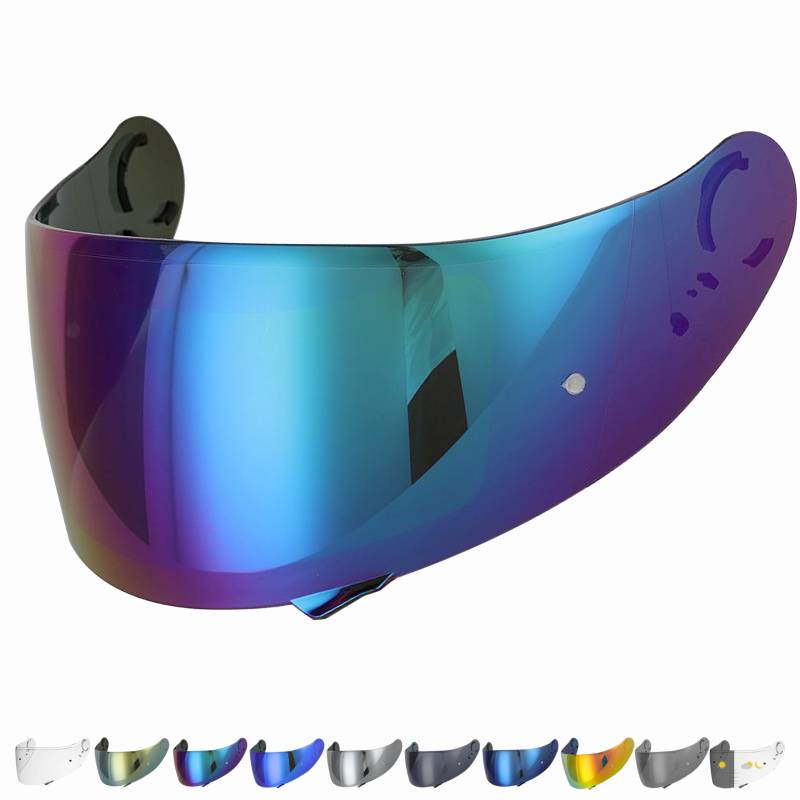 Kompatibel mit Shoei GT air Visier - Gt Air 2 - Neotec - Opticson - Cns 1 - Helmvisier Pinlock Ready - Anti-Kratzer und Anti-Beschlag (Regenbogen) von Everalo