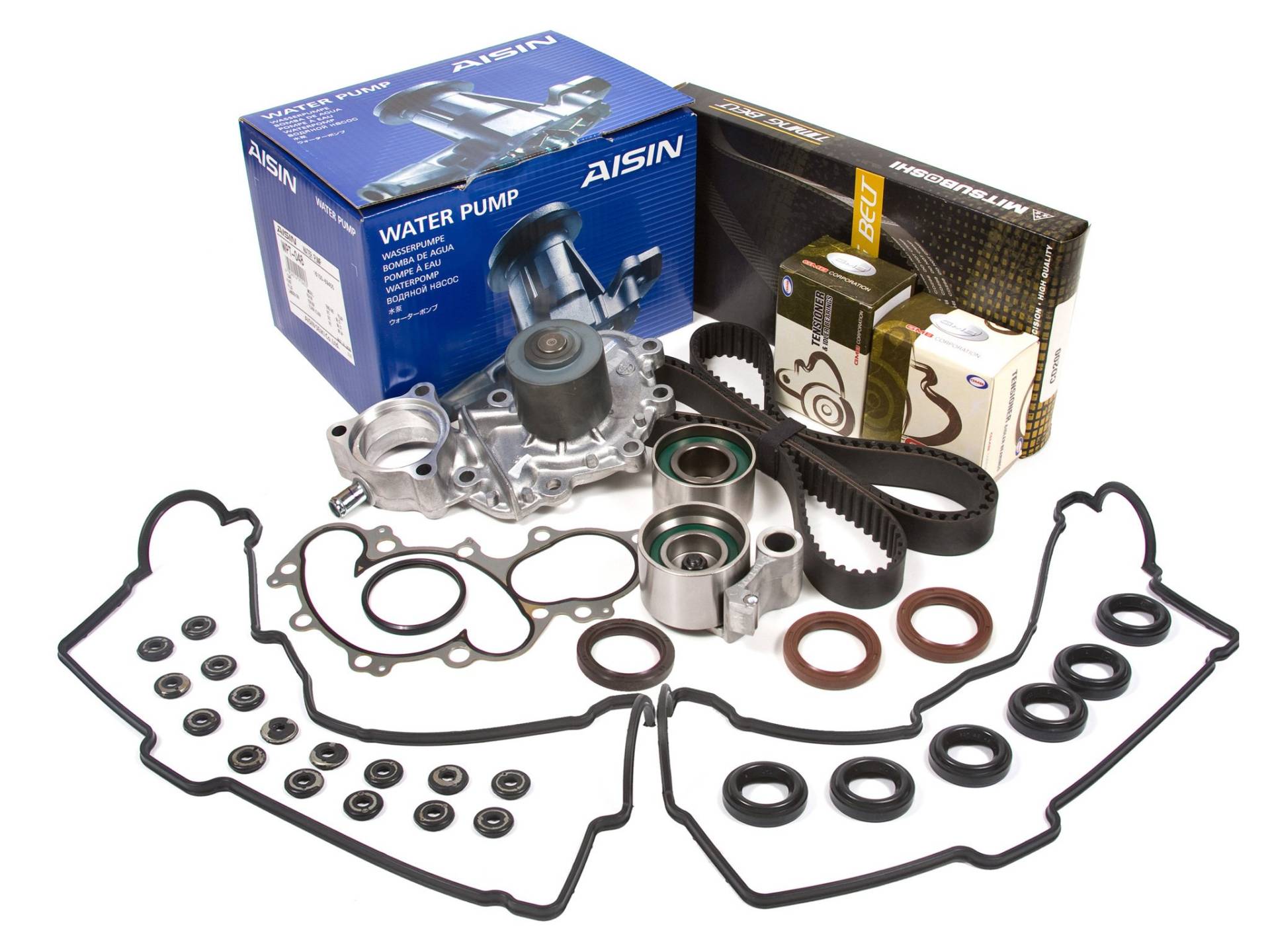 Evergreen TBK271MVCA2 Kompatibel mit Toyota Pickup 3.4 DOHC 5VZFE Zahnriemen-Kit Ventildeckel Dichtung AISIN Wasserpumpe von Evergreen Parts And Components