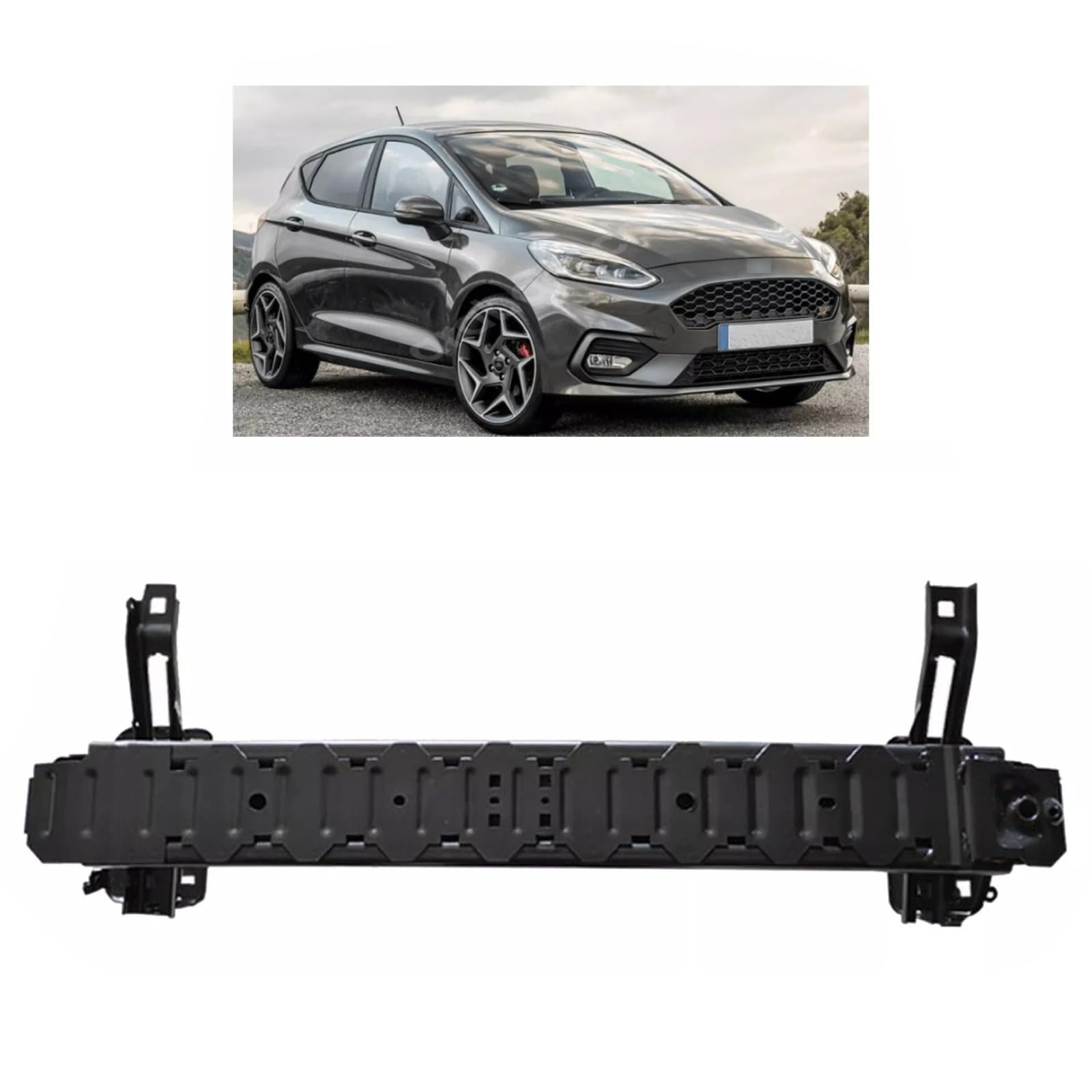 Frontstoßstangen-Verstärker für Ford Fiesta MK7 Transit Couirer ab 2017 H1BB109A26AH, 11362012 von Evolution Car Spares