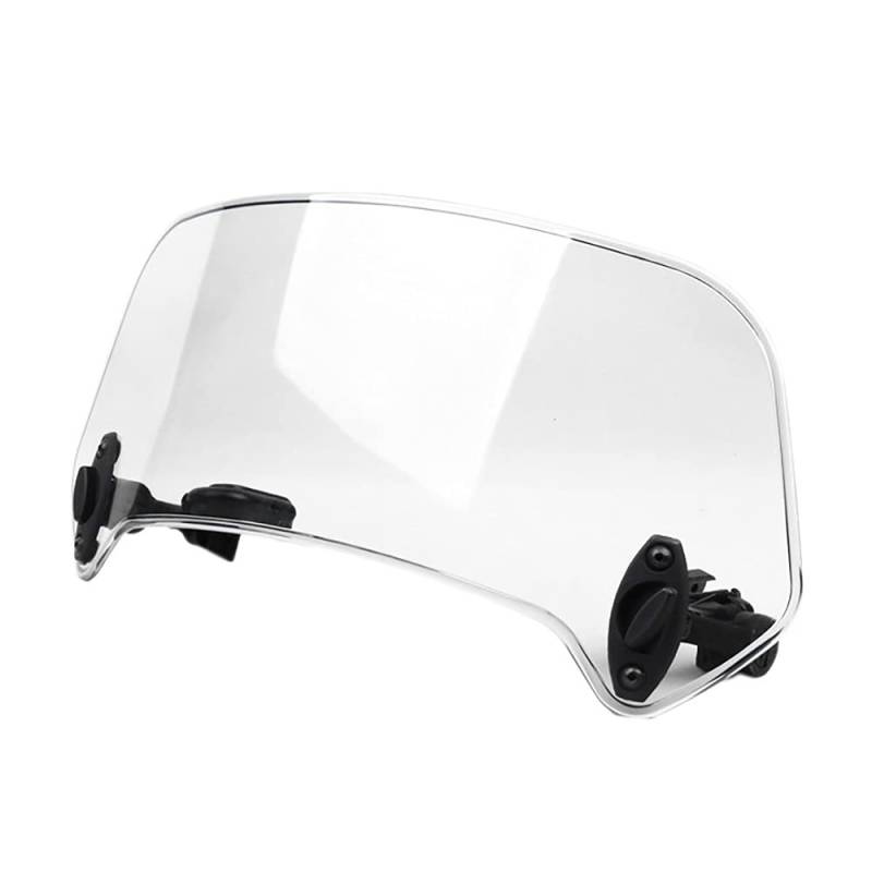 Evvmnaks Transparente Farbe Universal Motorrad Einstellbare Wind Schutz Scheibe Erweiterung Wind Schutz Scheibe Spoiler Luft Abweiser 28,5X12X21Cm von Evvmnaks