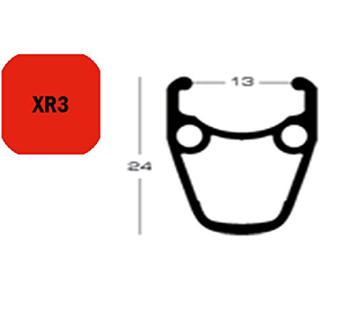 Exal FELGE XR3, 28" 32L, SCHW 13-622, VL:6,5MM, EINFACHOESEN von Exal