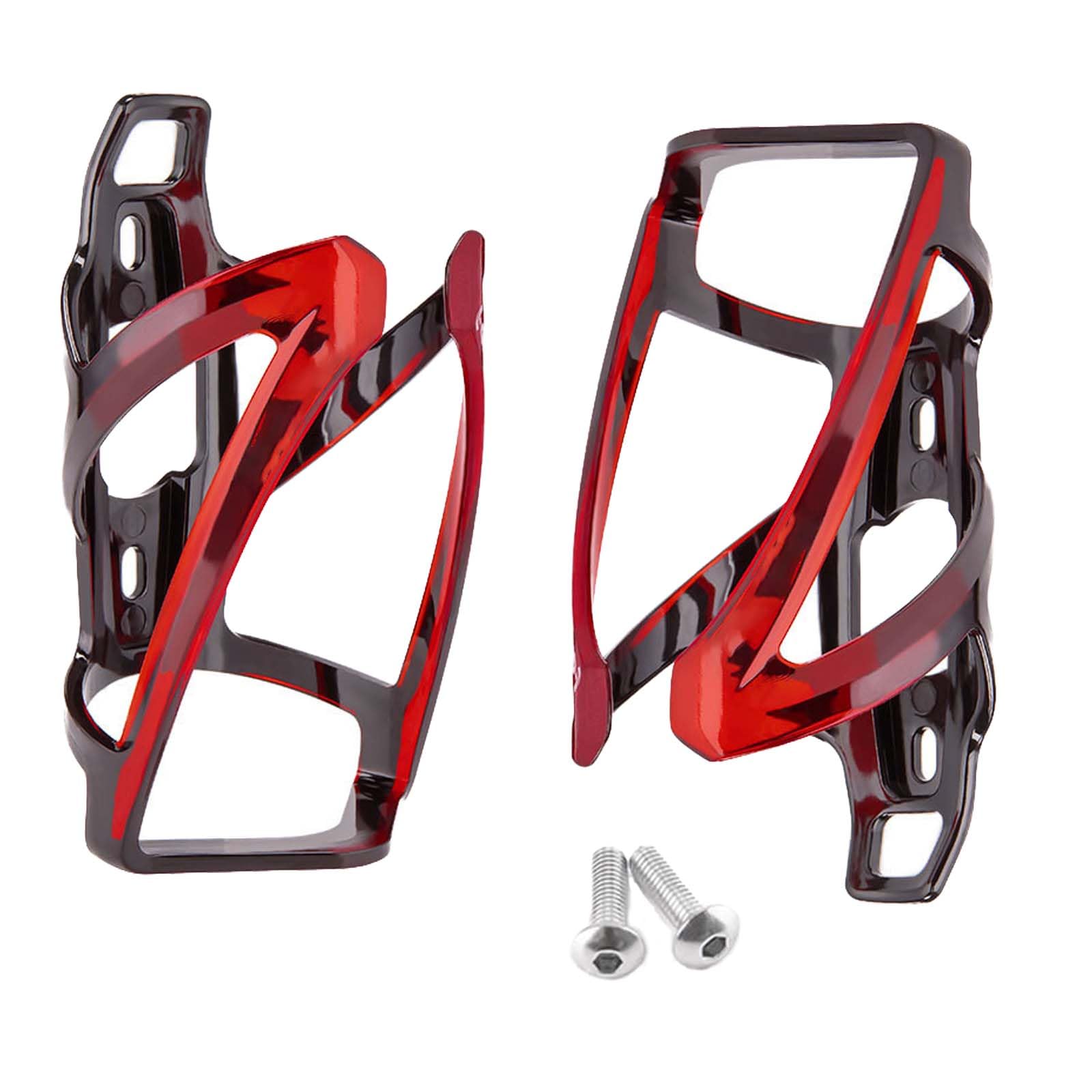 Pack of 2 Flaschenhalter Fahrrad,Getränkehalter Fahrrad Schwarz Rot,Getränkehalter Fahrrad,Geeignet Für Fahrräder, Rennräder, Mountainbikes von Exbrith