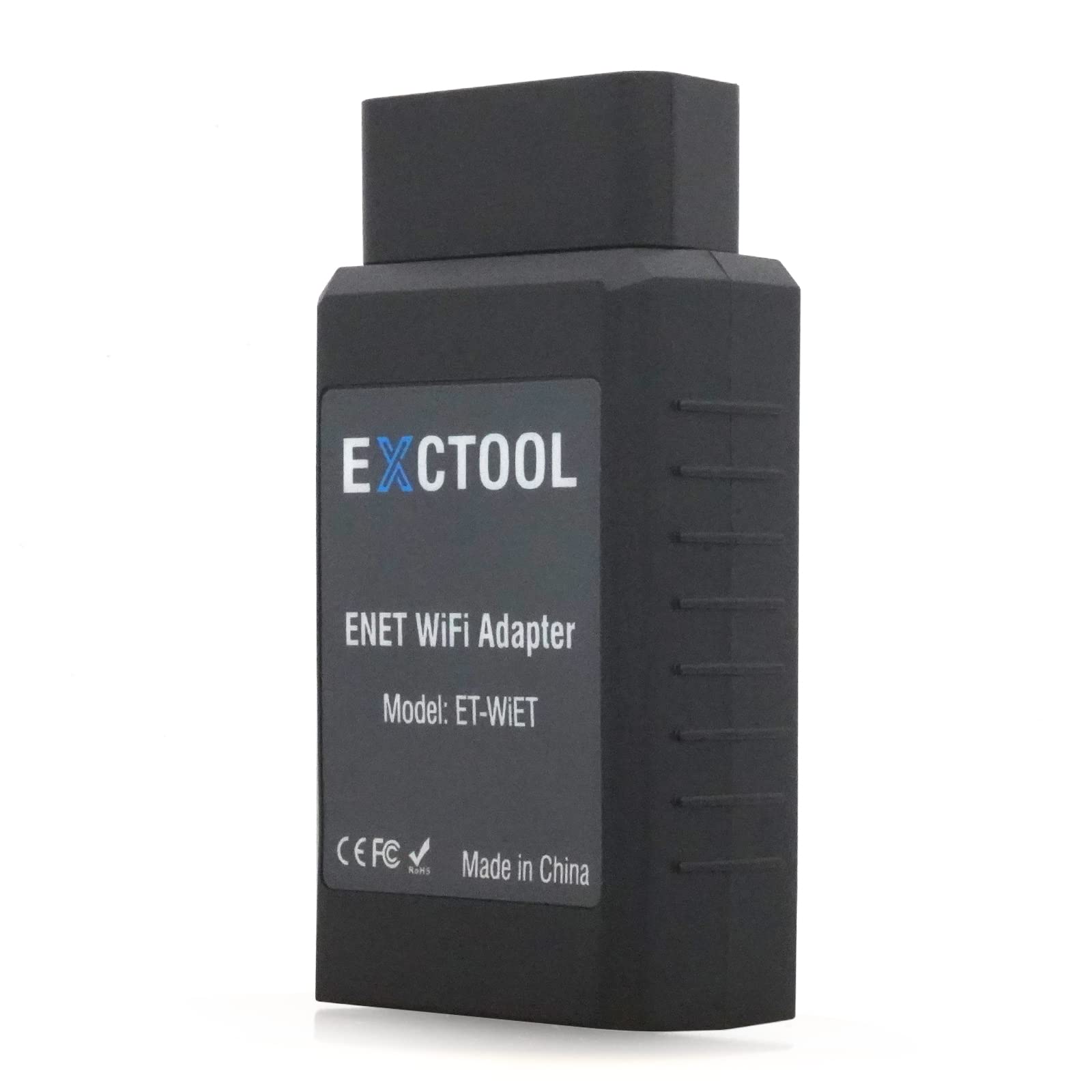 Exctool ENET WiFi Adapter Ethernet auf OBD2 Diagnose & Codierung Tool für BMW F/G/I Serie, kompatibel mit BimmerCode auf iOS und Android von Exctool