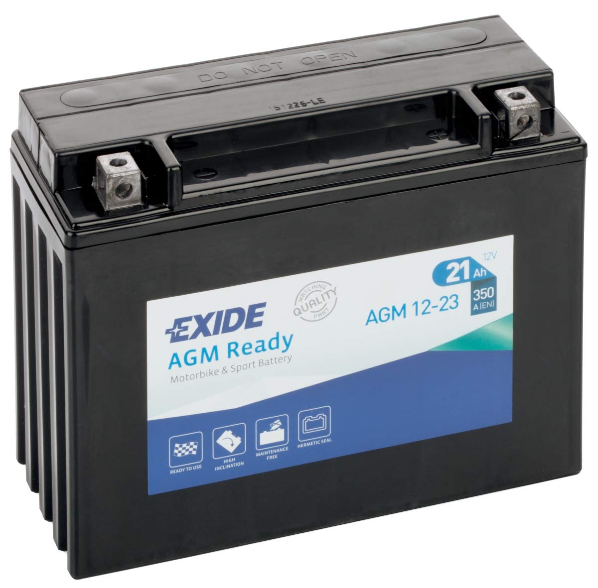 Exide AGM12-23 AGM-Ready Motorrad Starter-Batterie 12V 21Ah 350A von Exide Batteries